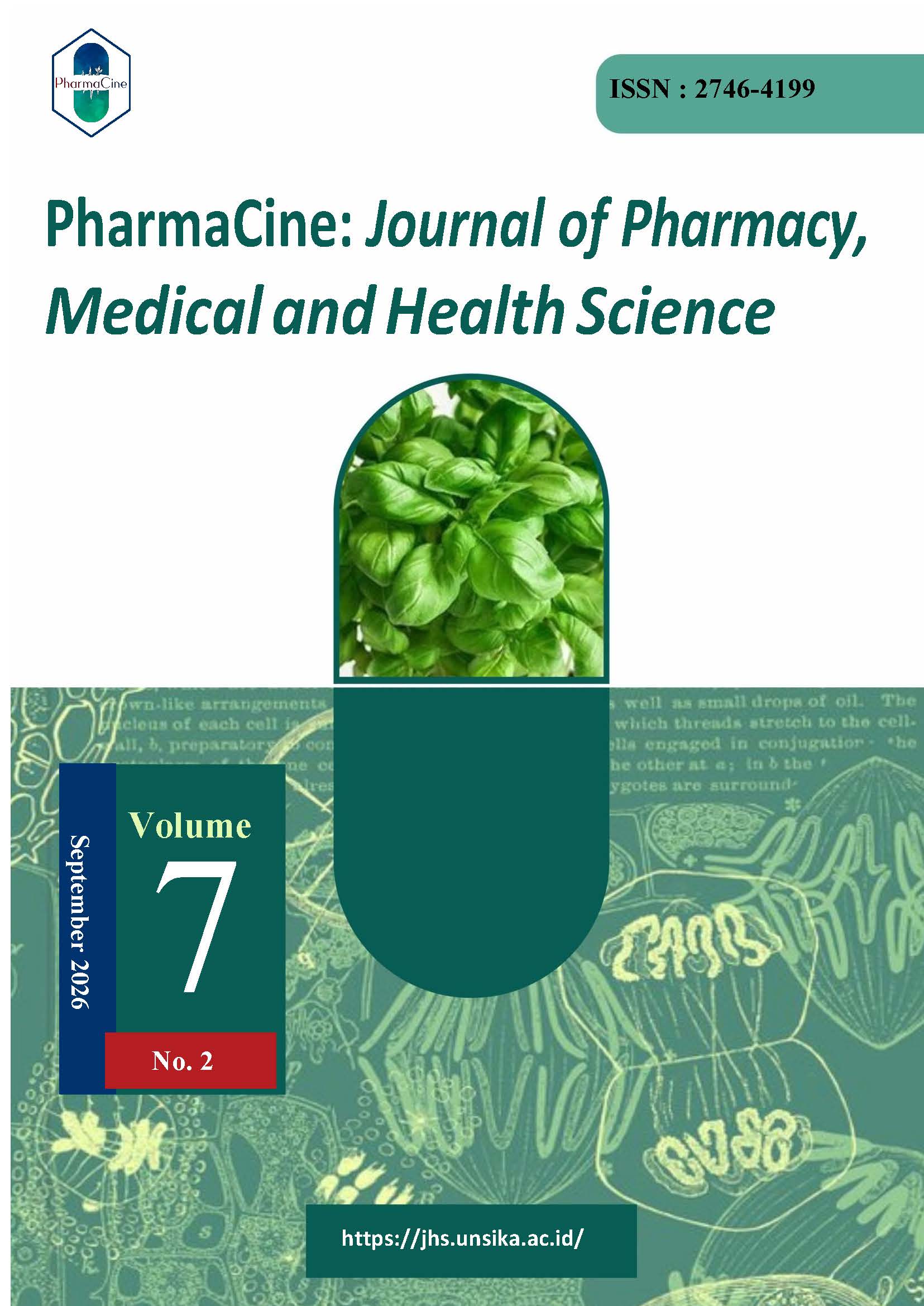 Cover PharmaCine: Journal of Pharmacy, Medical and Health Science